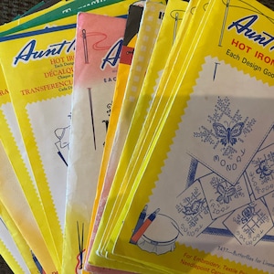 A-B Aunt Martha’s transfer iron on Patterns vintage