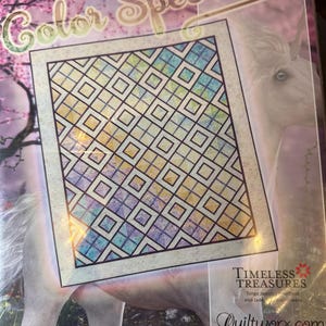Patrón de edredón Color Spectrum: unión de base de Judy Niemeyer para Quiltworx.