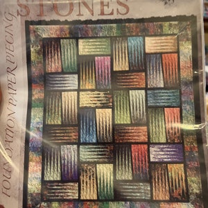 Stepping Stones quilt pattern - Foundation Paper piecing by Quiltworx.