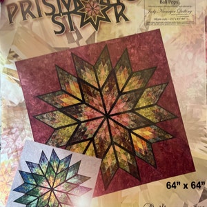 Prismatic Star  quilt pattern - Foundation piecing by Judy Niemeyer for Quiltworx.