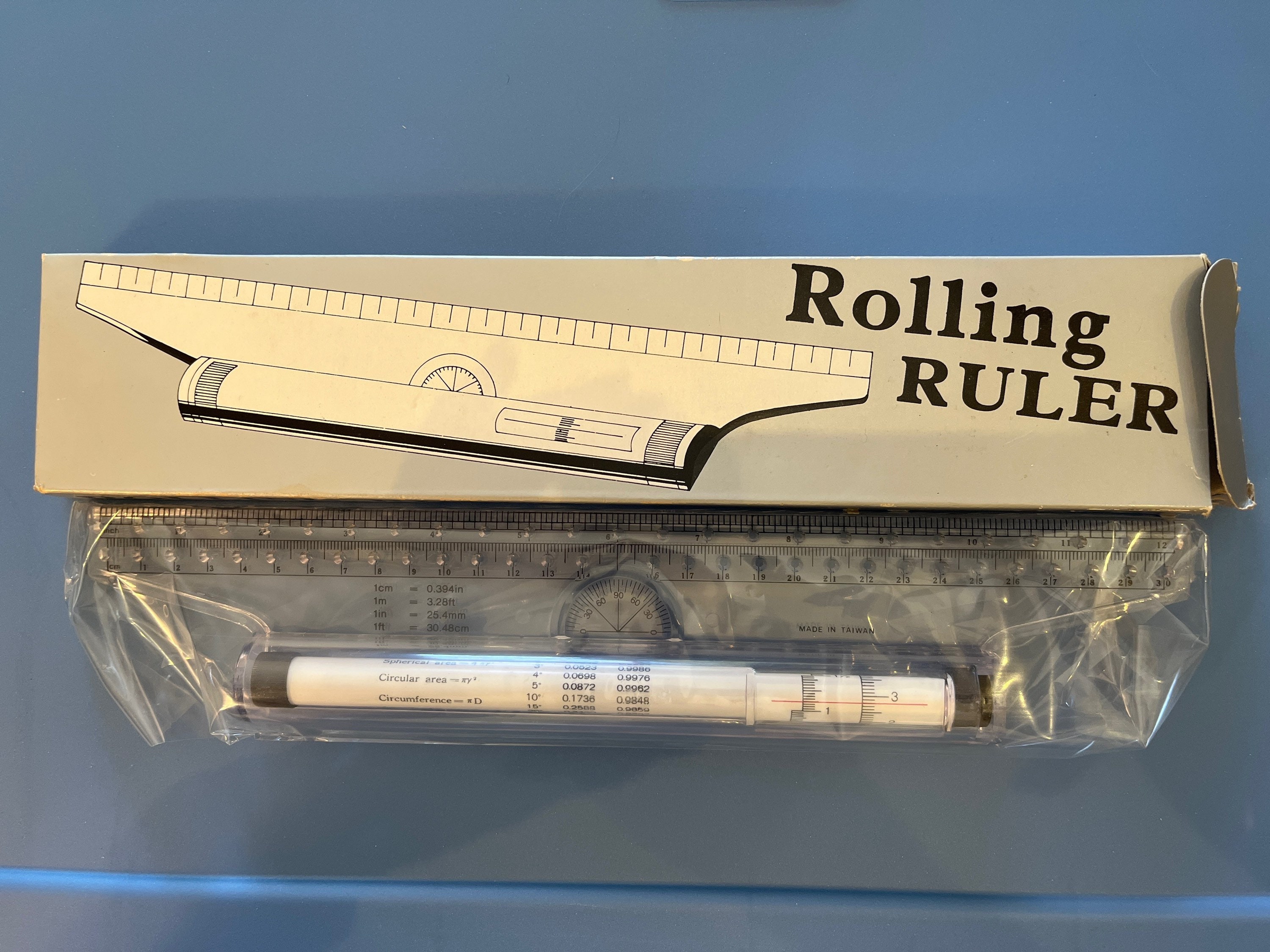 Vintage Ruler With Roller, Rolling Roller, USSR Rolling Ruler Leningrad Ir  2, Drawing Tool 1980s, Parallel Drawing Glider, Drafting Ruler 