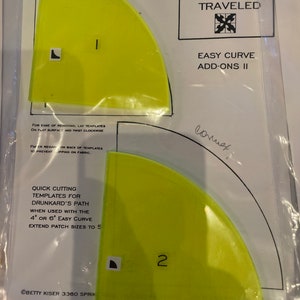 Curved Quilting Templates Etsy Curved Quilting Templates Etsy