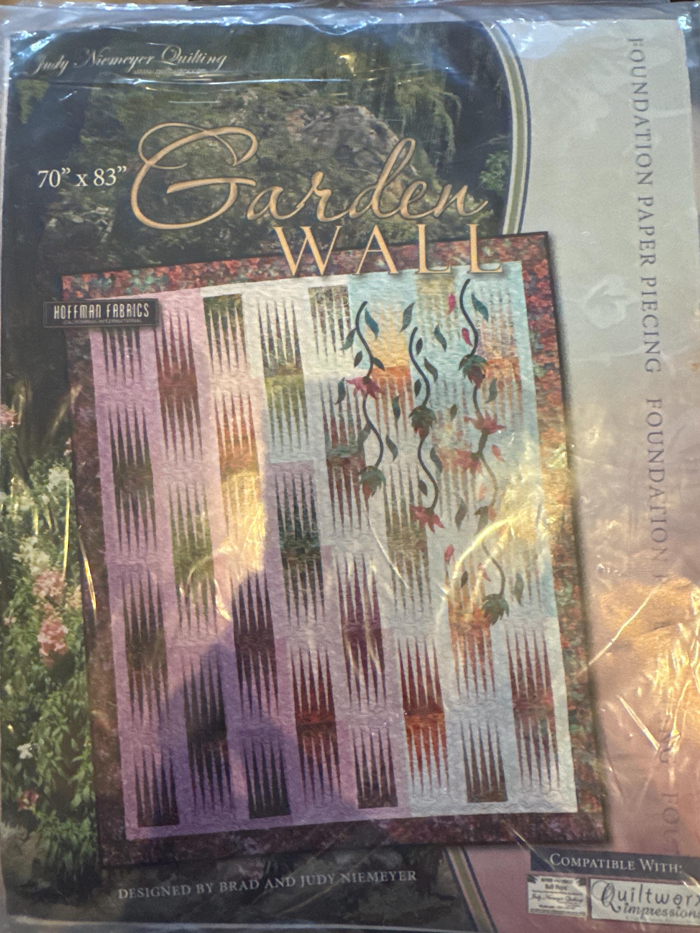 Garden Wall Quilt Pattern - Foundation Piecing by Judy Niemeyer for ...