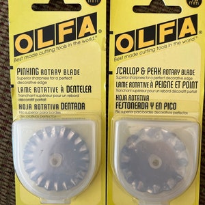Replacement blades for rotary cutters