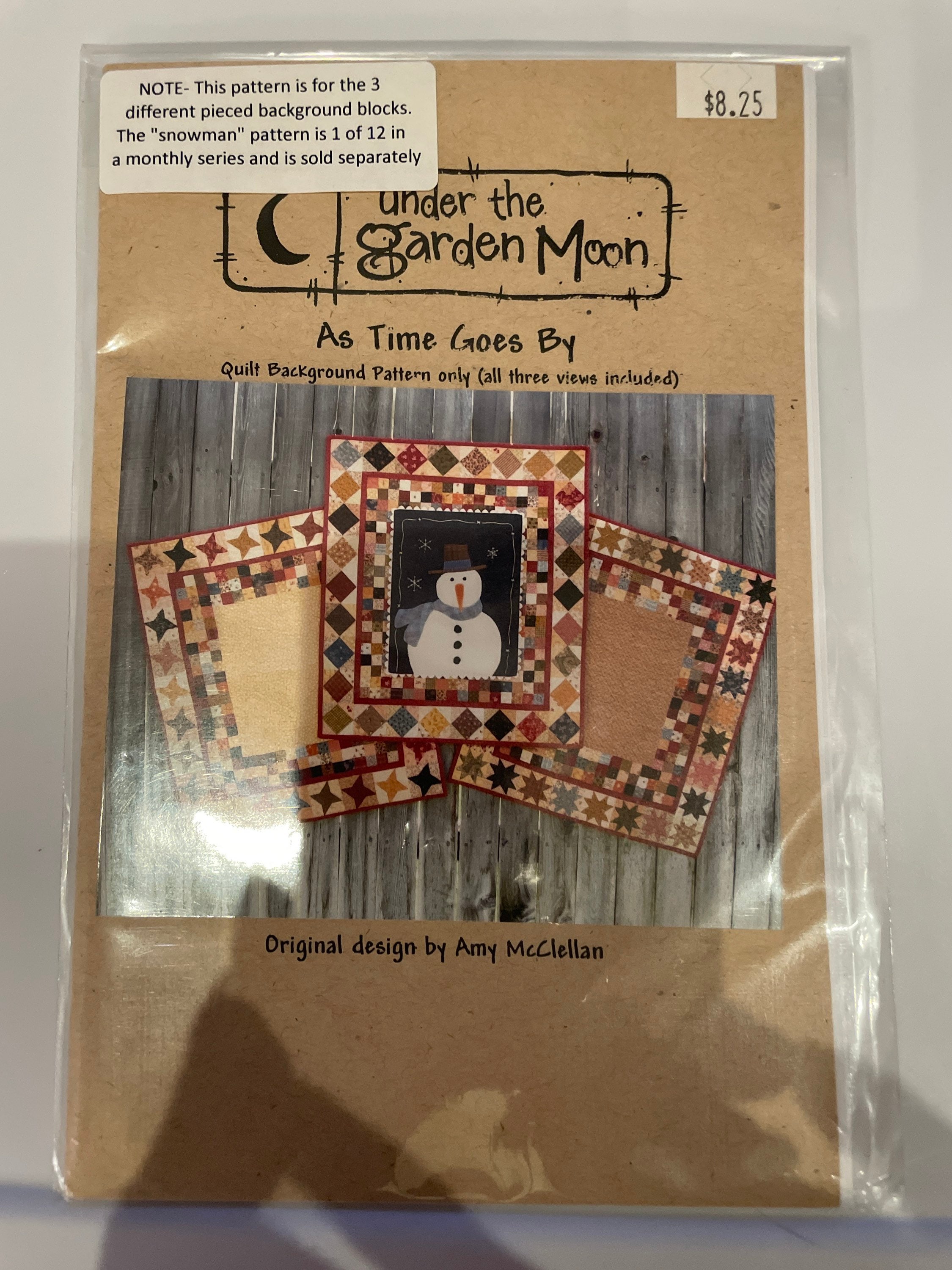 As Time Goes by by Under the Garden Moon Monthly Quilt Pattern - Etsy