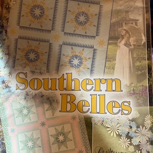 Patrón de colcha de Judy Niemeyer Southern Belles - Piezas de base de Quiltworx.
