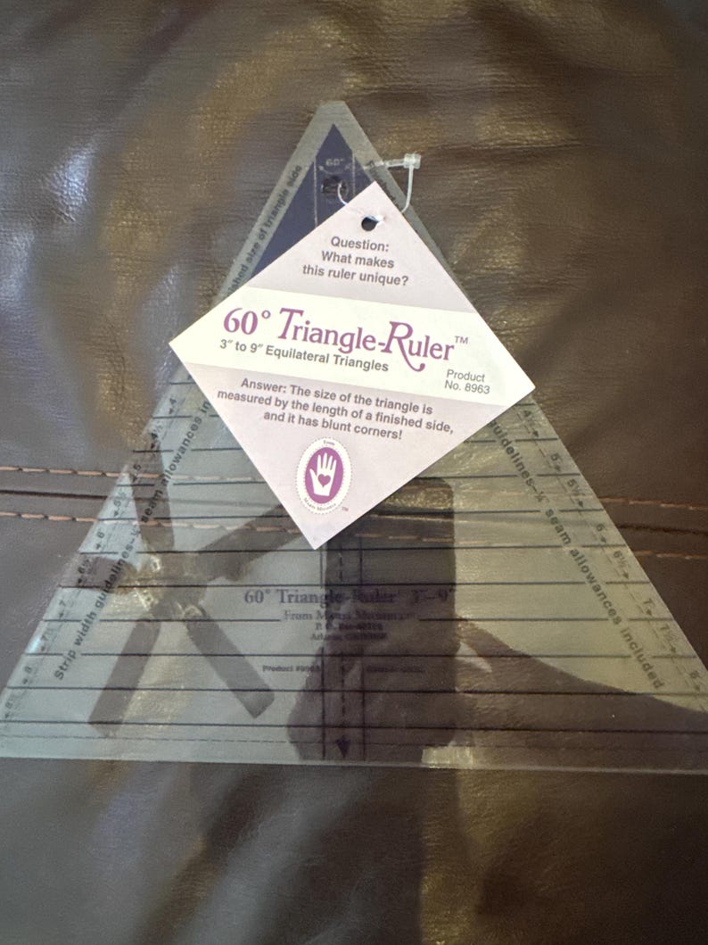 60° triangular ruler 3 inch to 9 inch product 8963