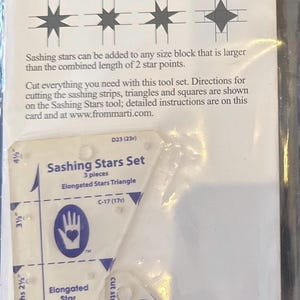 sashing stars set number 8114