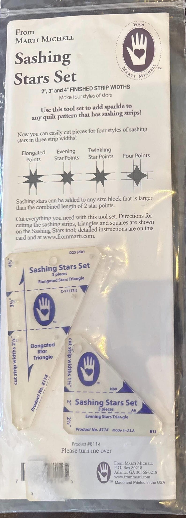sashing stars set number 8114