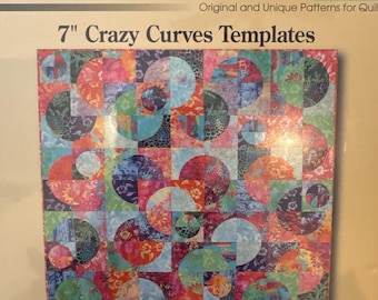 Elisa's Backporch Quick Curves Quilting Template - Clear Acrylic For 6" Quarter Circle Blocks, Includes Pattern - View #7