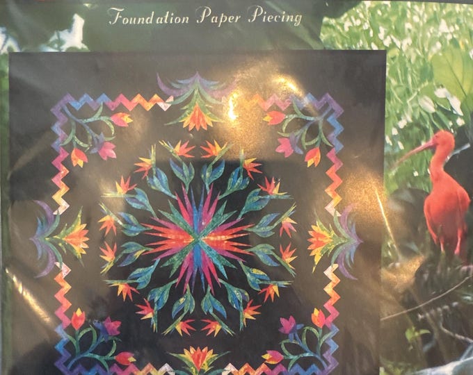 Bird of Paradise Quilt Pattern Foundation Paper Piecing by Quiltworx