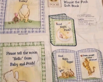 Children’s Pooh fabric soft book panels