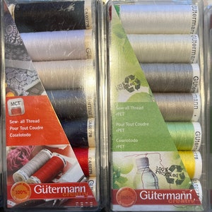 Gutterman Sew All Thread 7 Packs - Etsy