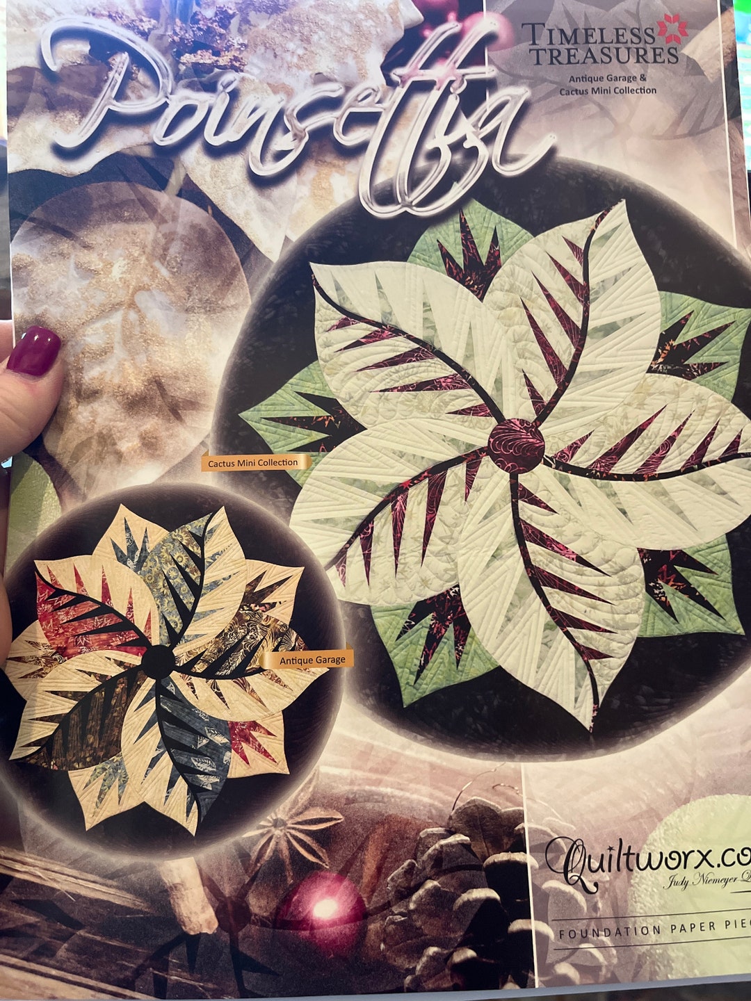 Judy Niemeyer Poinsettia Quilt Pattern - Foundation Piecing for ...