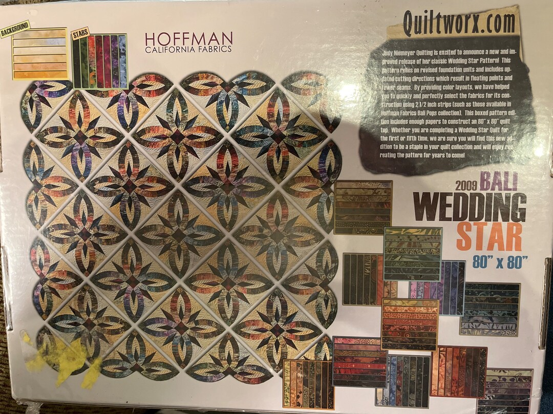 Foundation Paper Piecing Quilt Pattern Judy Niemeyer Bali Wedding Star ...