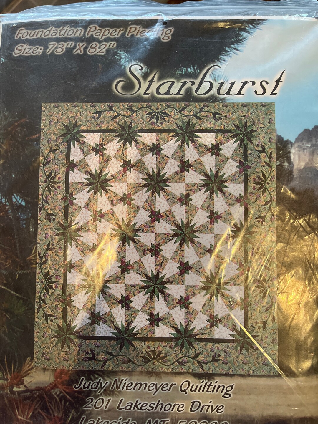 Judy Niemeyer Starburst L Quilt Pattern - Foundation Paper Piecing by ...