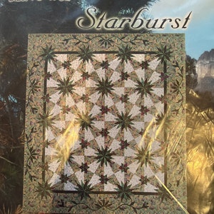 Judy Niemeyer Starburst l quilt pattern - Foundation Paper piecing by Quiltworx.