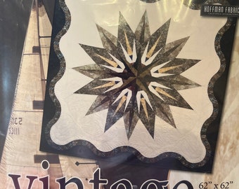 Judy Niemeyer Vintage Compass, Foundation paper piecing quilt pattern by Quiltworx.