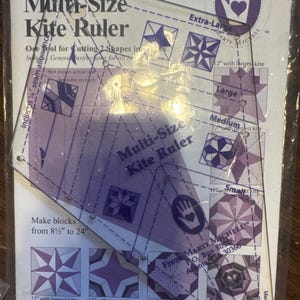 Multi size kite ruler, pattern, 8158