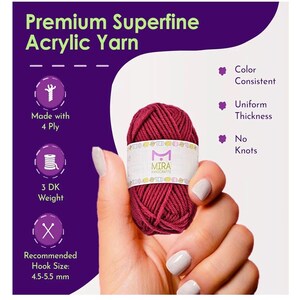 Mira Craft Yarn - Mini individual yarn skeins image 7