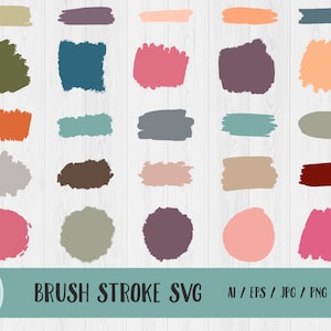 Colorful Brush Stroke Clipart, Paint Strokes Clipart, DIY logo design, paint brush strokes, abstract painting, PNG, hand drawn stroke brush