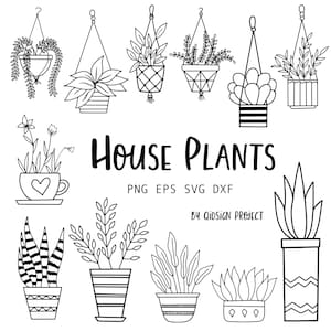 12 piante in formato Svg, piante in vaso, piante da appartamento, vaso di fiori, pacchetto botanico in formato Svg, pianta in formato SVG, linea arte in formato Svg, prato di fiori in formato Svg, download istantaneo