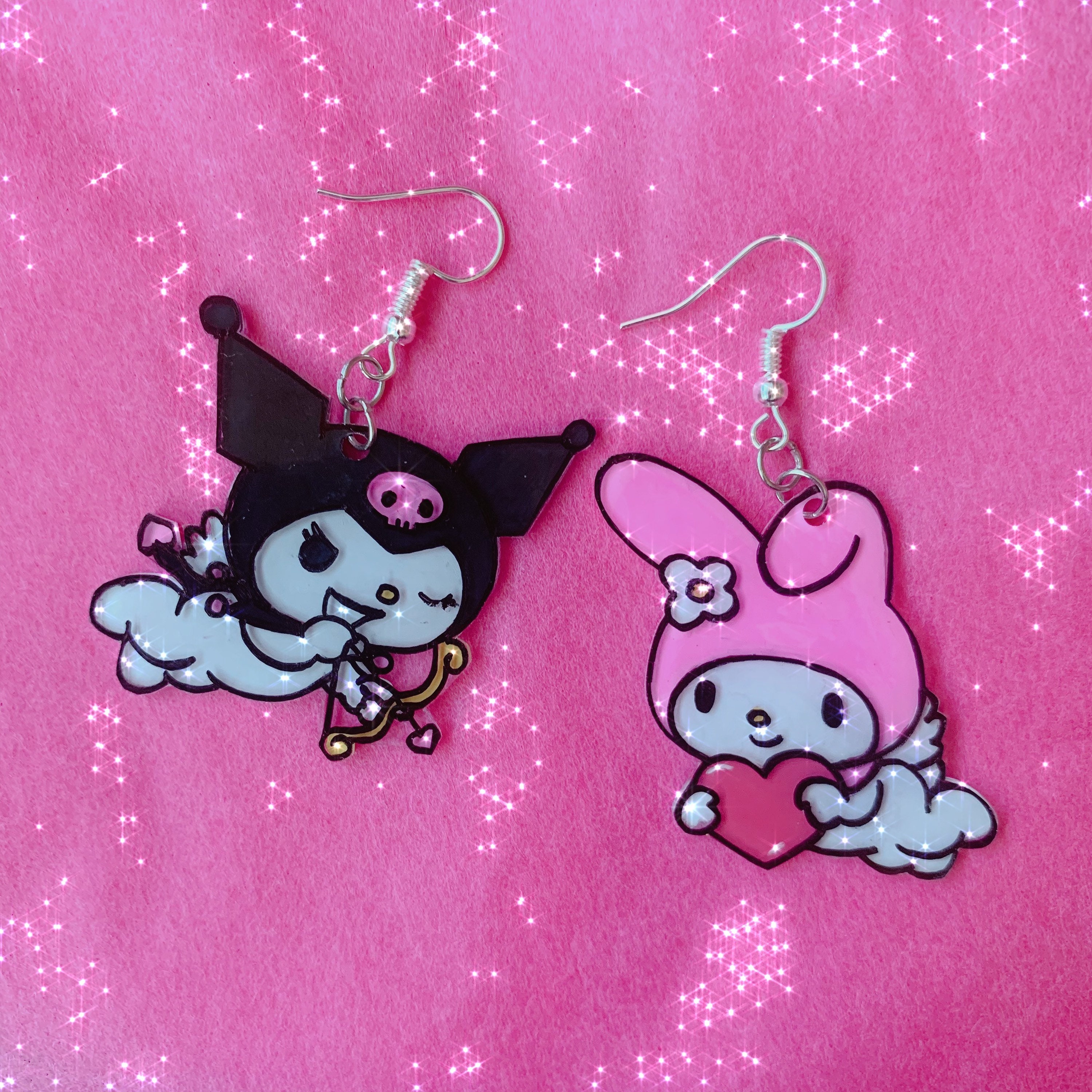 My Melody and Kuromi Earrings Etsy