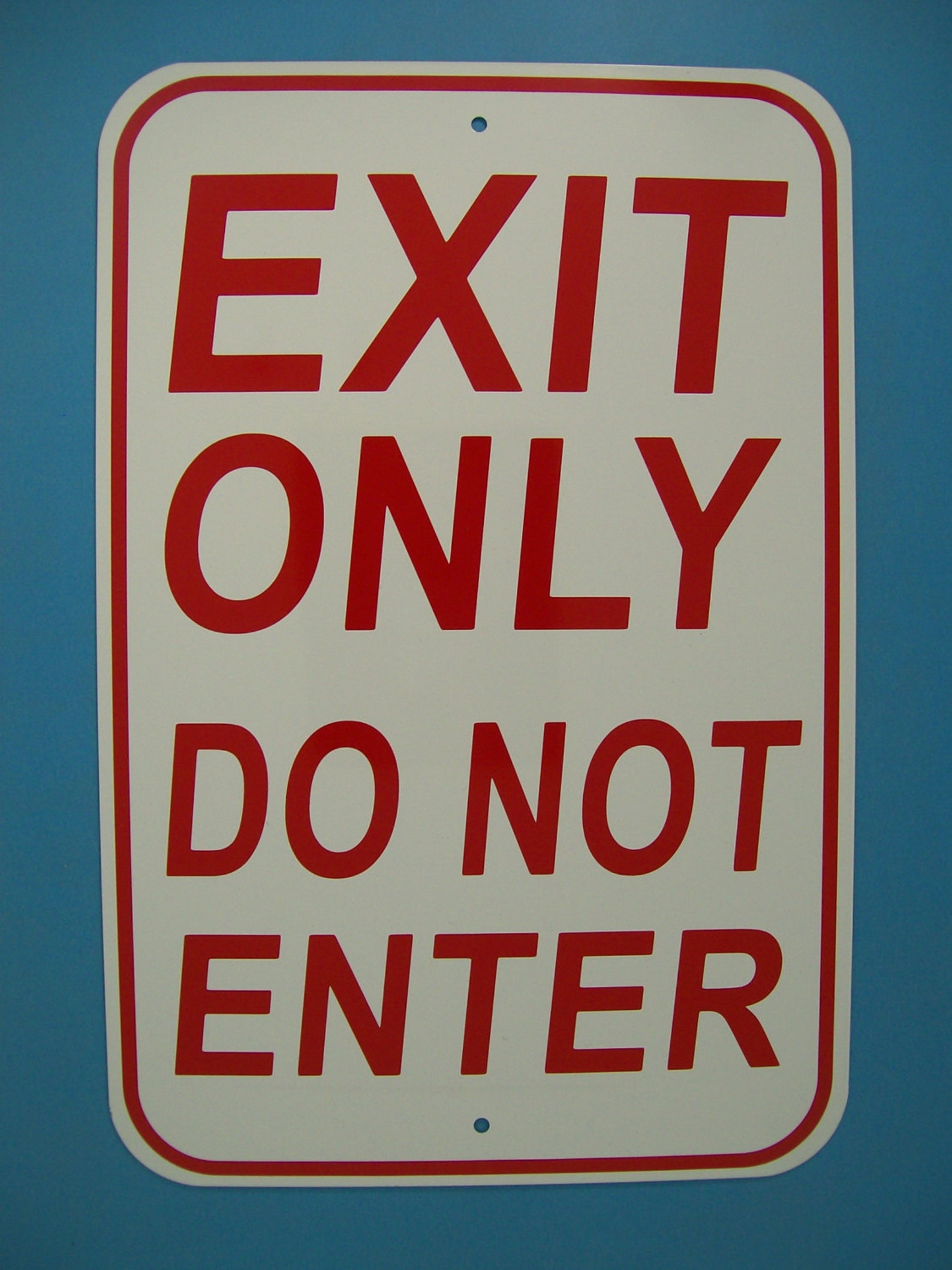 Exit Sign Exit Only Street Sign 12X18 Aluminum Parking Sign Etsy