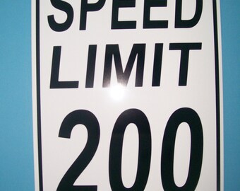 Speed Limit Sign - Etsy
