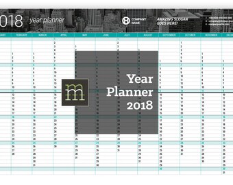 editable monthly planner 2018 indesign template