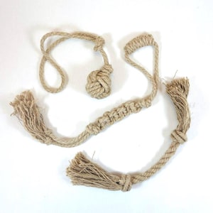 Organic Hemp Rope Dog Toys | Natural Tug Toys | 3 Varieties