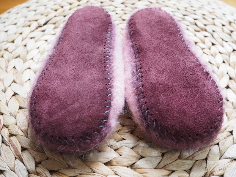 Repurposed Suede Leather Slipper Soles Nonslip Toddler & Etsy
