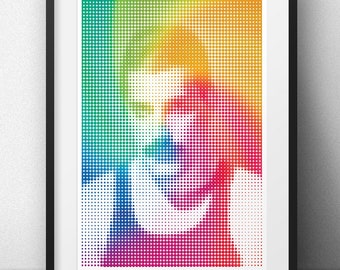 Freddie Mercury, Queen Fine Art Print - LIMITED EDITION - Freddie Mercury Gift, Pop Art, Music Wall Art