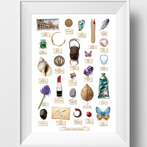 Curiosità di Brighton - Stampa artistica firmata di Brighton & Hove, un fantastico poster regalo - Royal Pavilion i360 e Pier