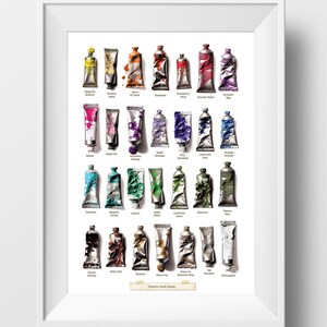 Colori di vernice veritieri - Stampa artistica divertente e firmata - Regalo umoristico perfetto per artisti, pittori o amanti dell'arte!