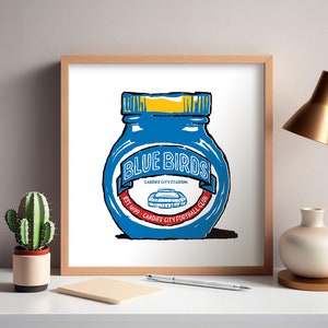 Stampe gastronomiche del Cardiff City FC! - 3 design - Arte murale umoristica, The Bluebirds, Cardiff City Stadium, CCFC, regalo del Cardiff City Football Club.