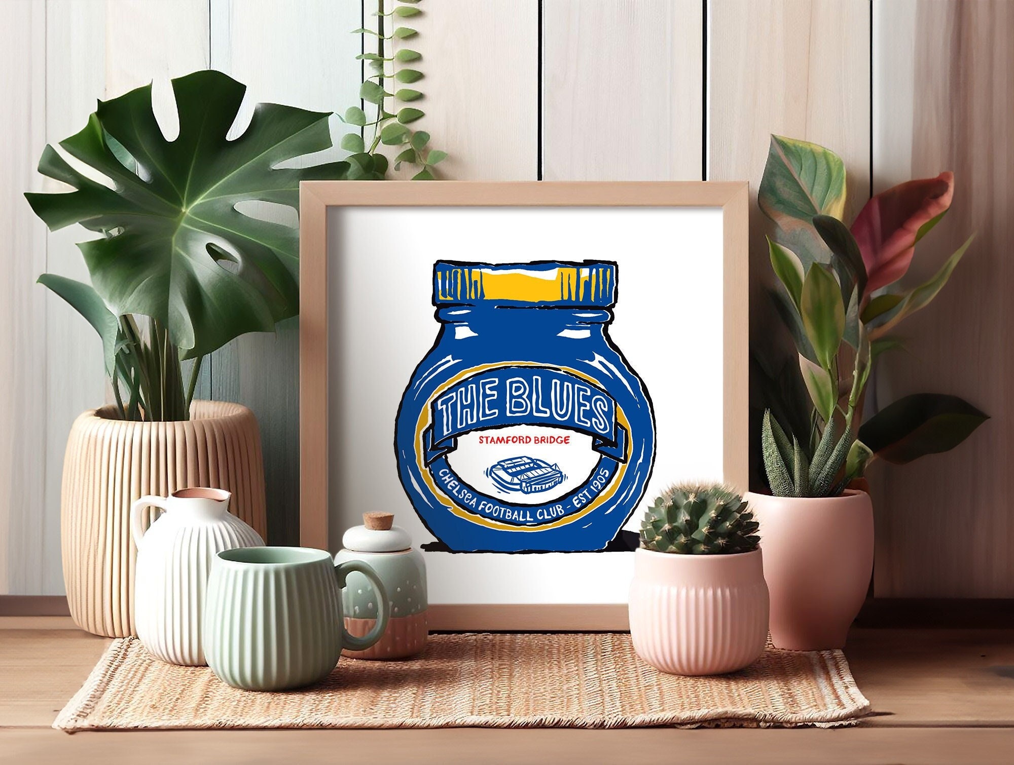 Chelsea FC Foodie Art Prints 4 Designs Wall Art CFC 