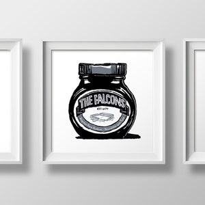 Newcastle Falcons Rugby Foodie Fine Art Print Humorous Rugby Gift Kingston Park Newcastle RFC gift Falcons Rugby present image 10