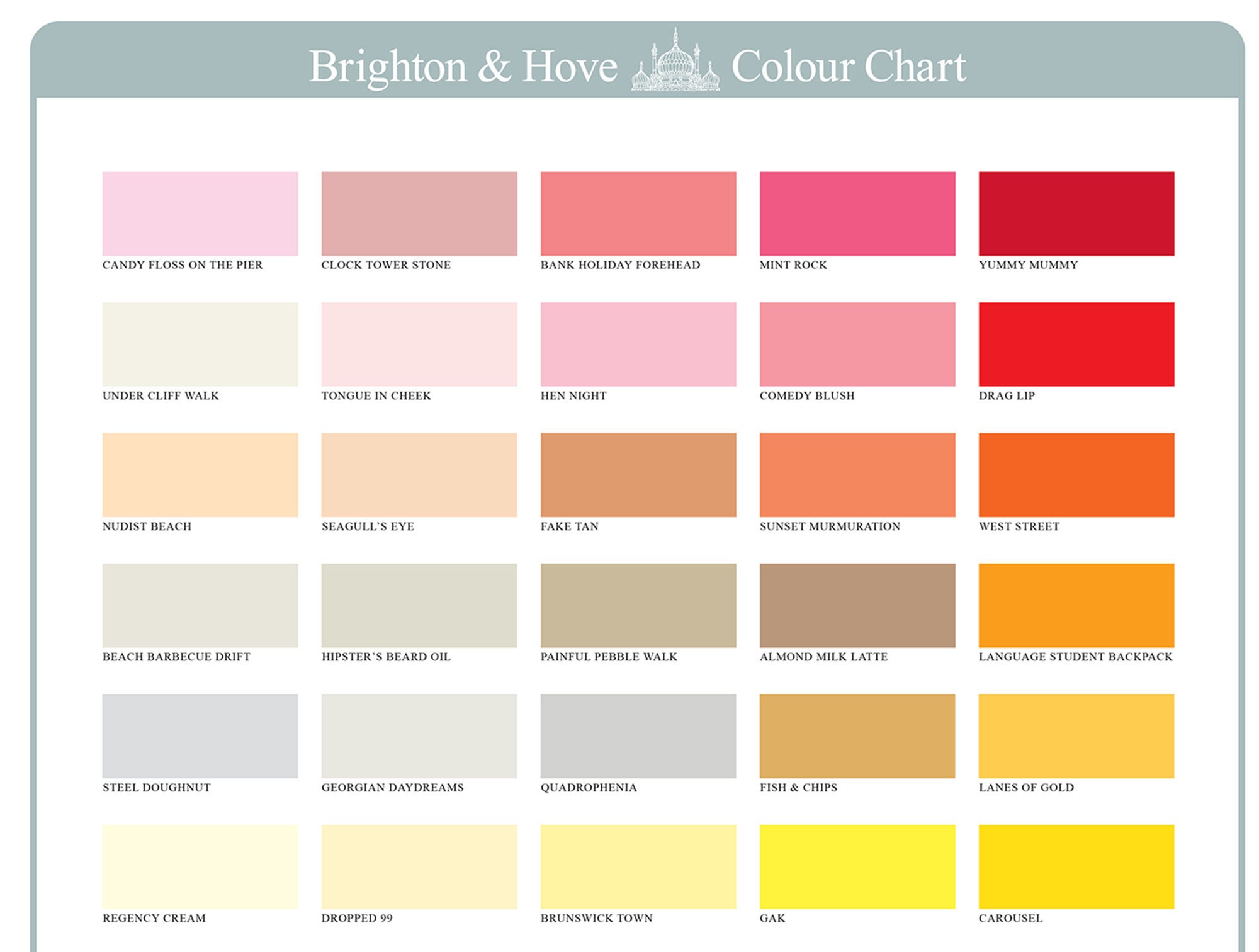 Johnstone's Garden Colour Chart