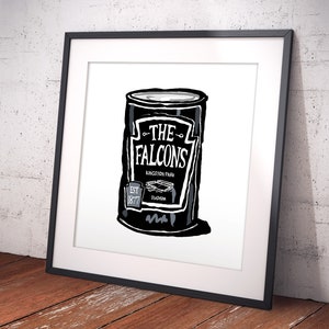 Newcastle Falcons Rugby Foodie Fine Art Print Humorous Rugby Gift Kingston Park Newcastle RFC gift Falcons Rugby present image 9
