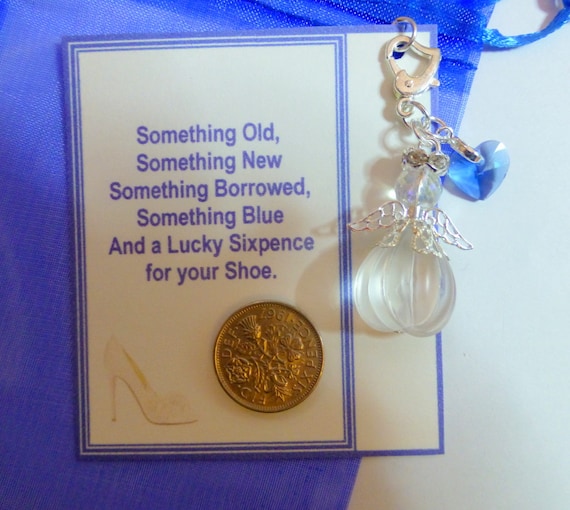 Personnalisé Lucky Sixpence bride to be mariage cadeau Bonne Chance Charme /& carte
