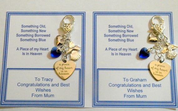 Something Blue Bride To Be Traditional Keepsake Keyring Chain Bag Charm