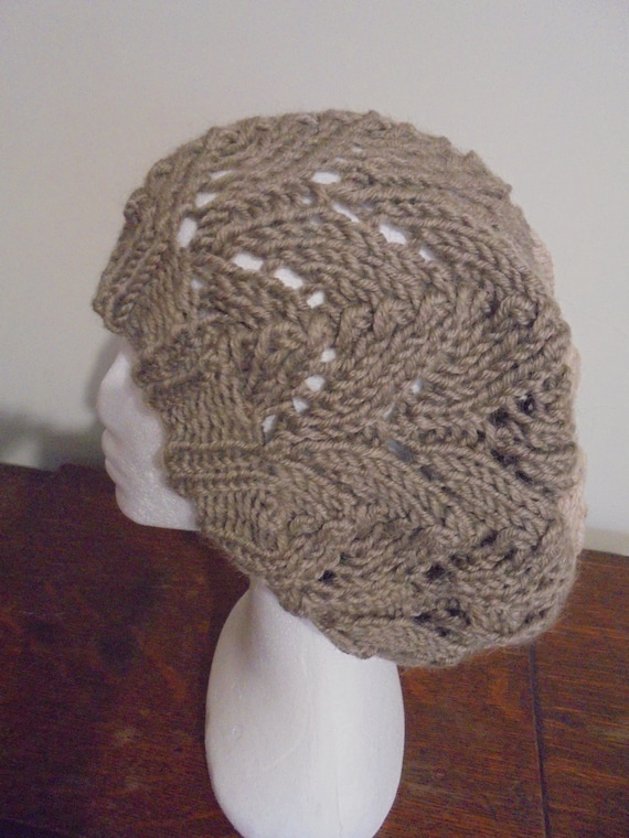 Knitted Horse Shoe Lace Slouchie - Etsy