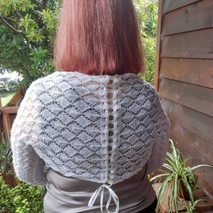 Silk and merino shrug