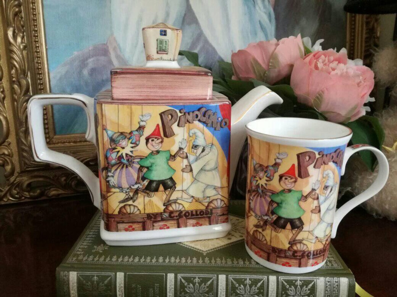 Sadler Classic Stories Pinocchio Teapot and Mug Set Sadler Etsy UK