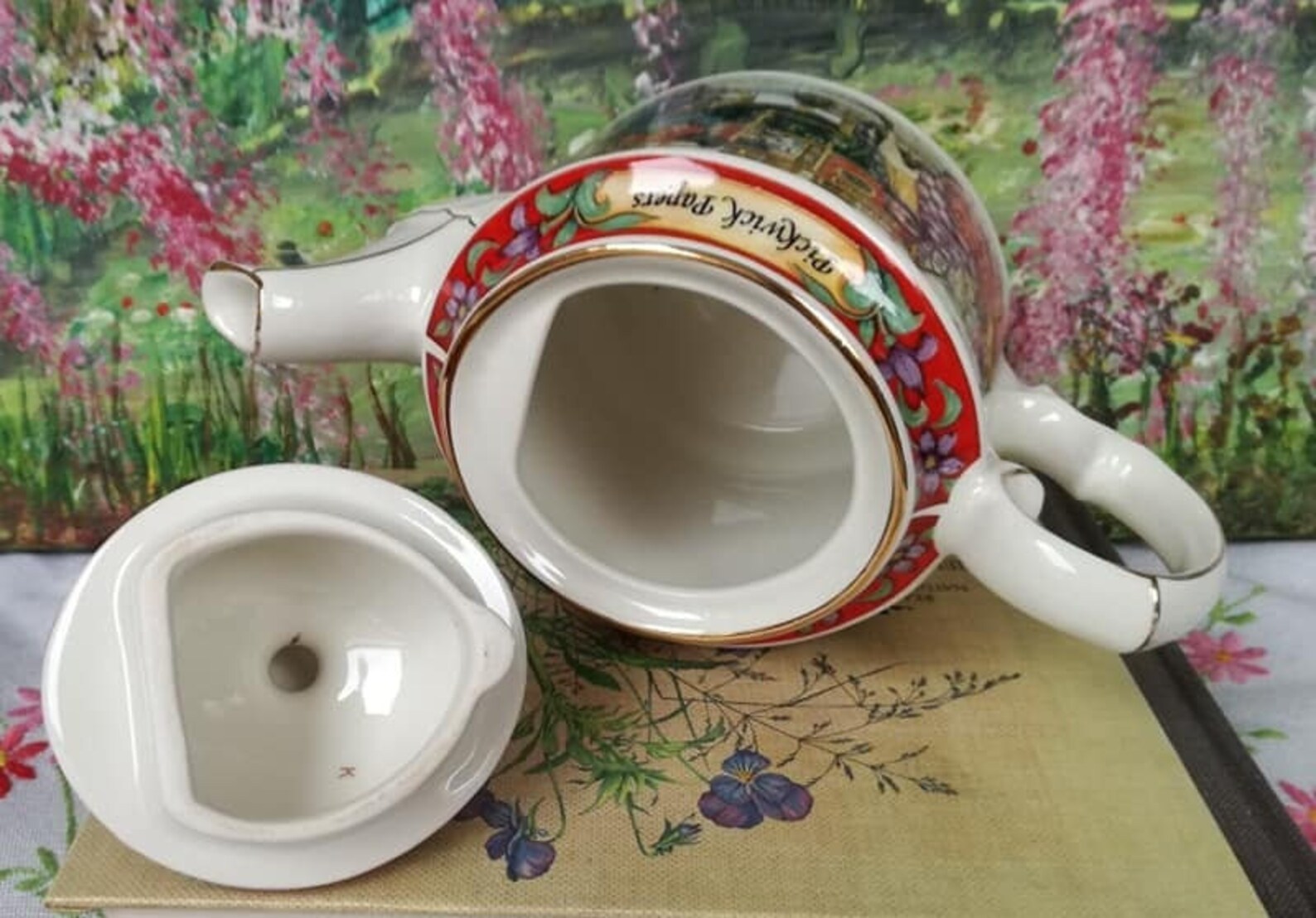 Beautiful James Sadler Pickwick Papers Charles Dickens Teapot Etsy