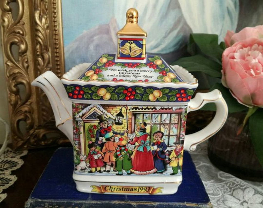 Sadler Christmas Teapot A Christmas Carol Teapot 1993 We Etsy
