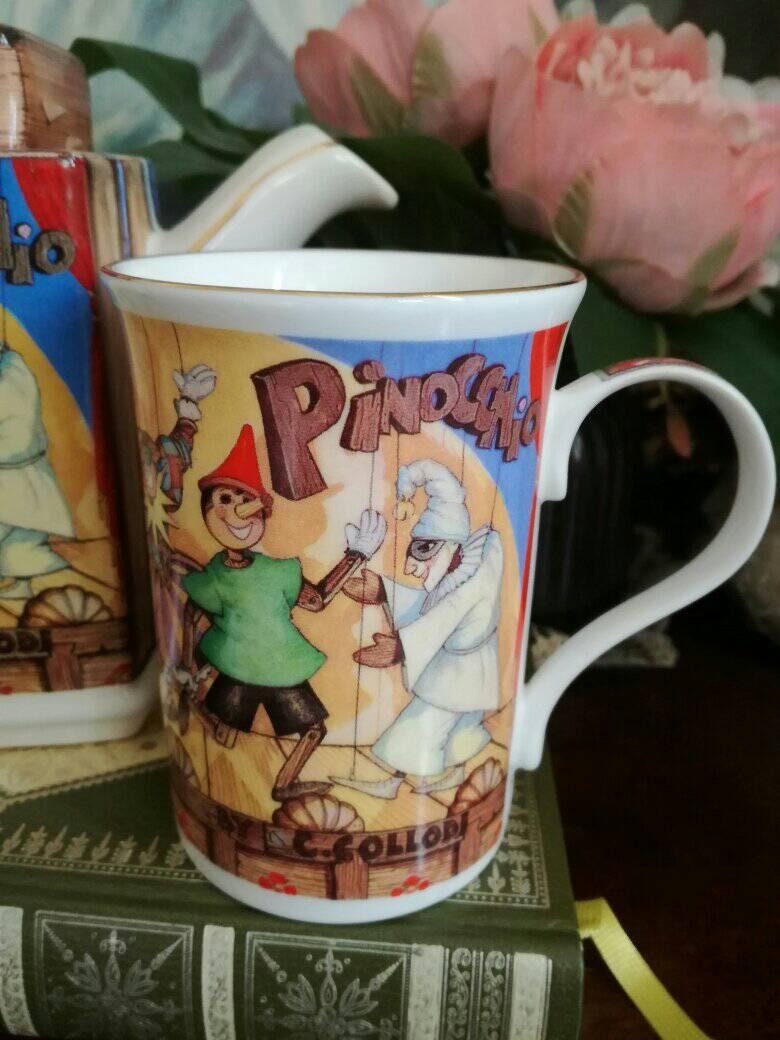 Sadler Classic Stories Pinocchio Teapot and Mug Set Sadler Etsy UK