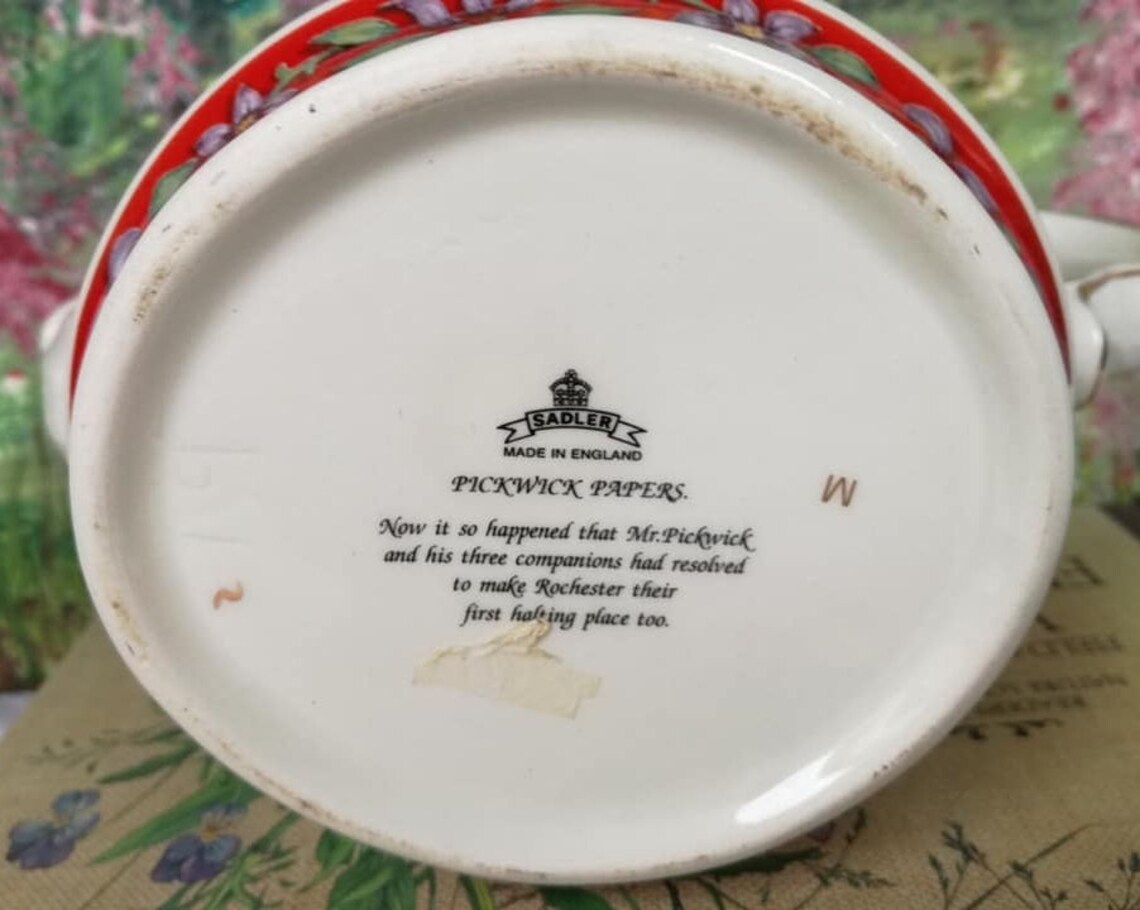 Beautiful James Sadler Pickwick Papers Charles Dickens Teapot Etsy