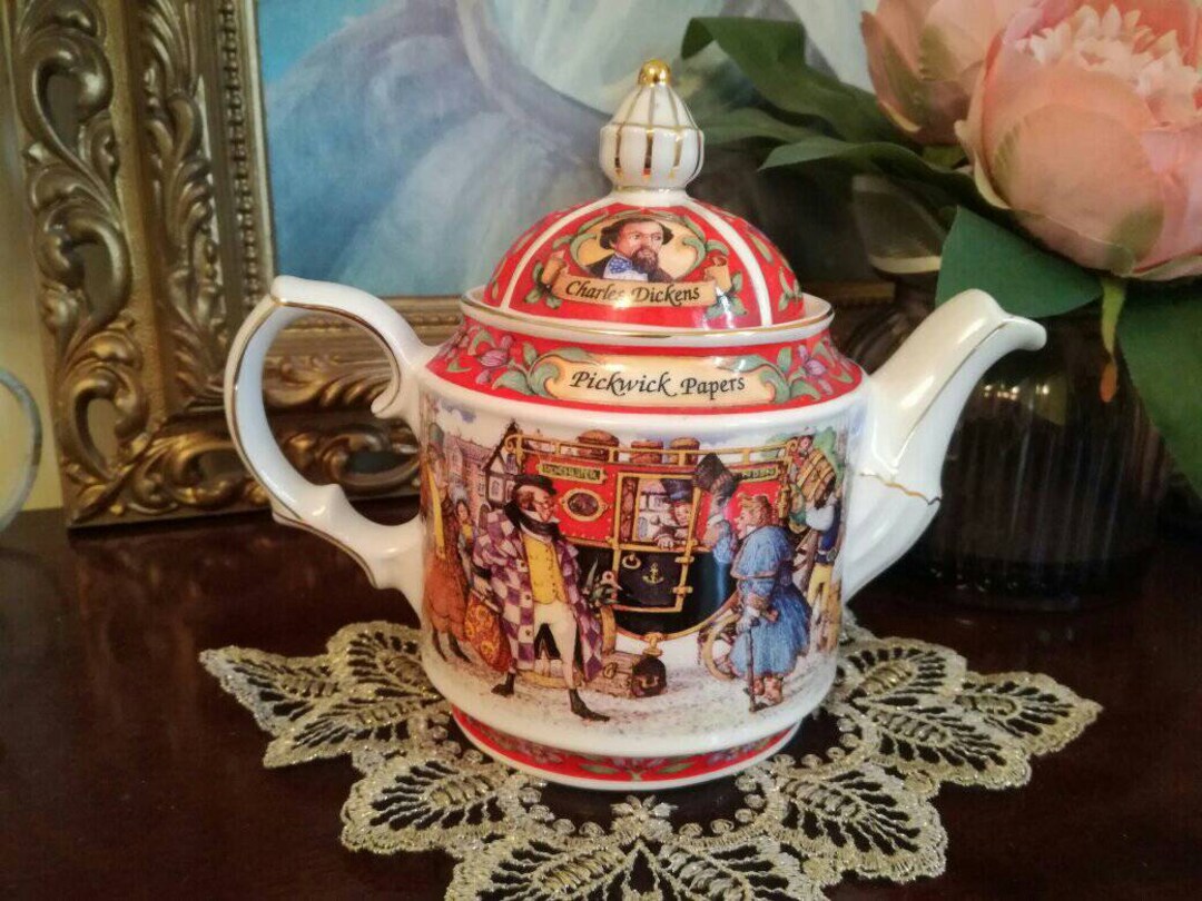 Sadler Pickwick Papers Teapot Charles Dickens Series Etsy